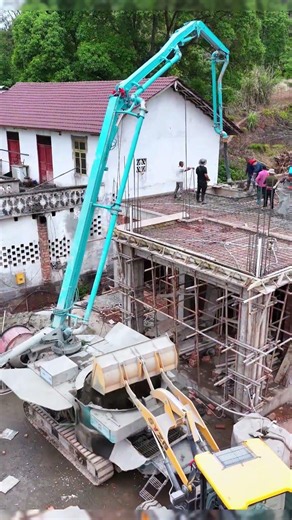 Massive Concrete Pouring Operation! 🏗️✨