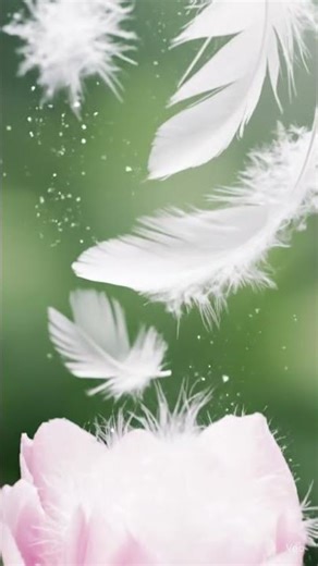 Feather Bloom 🌸 | Surreal ASMR Flower Opening #satisfying #asmr #aiasmr