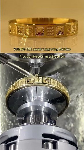 YUBANG CNC Jewelry Engraving Machine | Precision Bracelet Processing#jewelrymaking #jewelryequipment