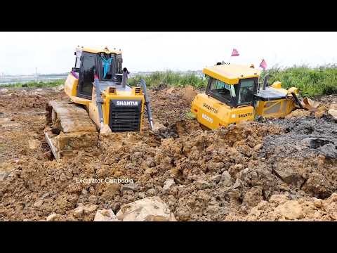Amazing Video Compilation Top Bulldozer Stuck In Deep Mud And Dump Truck Sinking In Mud And Recovery