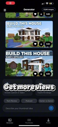 YT Thumbnails Made Easy #ios #minecraft #app #yt #gamers