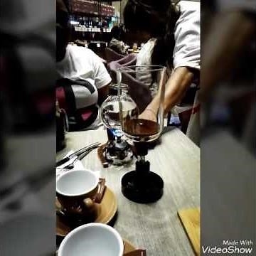 Magical Syphon coffee maker in Dubai
