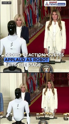 Surprise Guest! US First Lady Melania Trump Brings ROBOT to White House AI Event