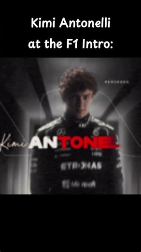 Kimi Antonelli at the F1 Intro be like: