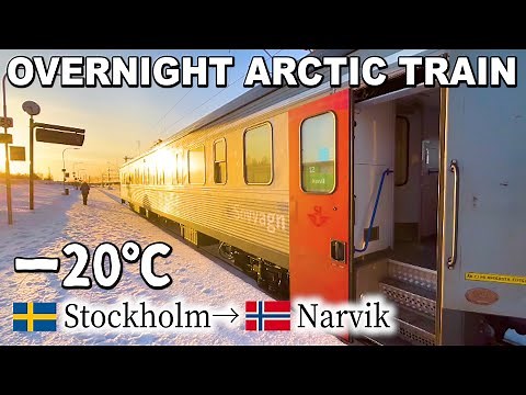 🇸🇪🇳🇴19 HOURS on Sweden's Arctic Circle Sleeper Train from Stockholm to Narvik
