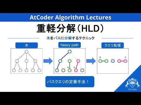 AtCoder Algorithm Lectures: 重軽分解（HLD）