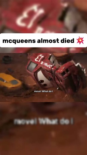 did lightning mcqueen almost die in cars 3 #cars #viral