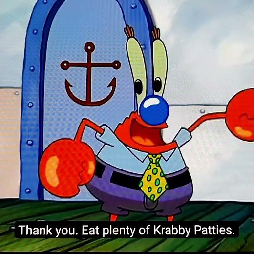 Mr. Krabs Imitates Krabby The Clown