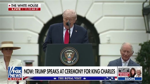 NOW: President Trump reflects on his parents' marriage — and then cracks a joke to First Lady Melania."They were married for 63 years. And, excuse me, if you don't mind. That's a record we won't be able to match. Darling. I'm sorry. Just not going to work out that way. We'll do well, but we're not going to do that."