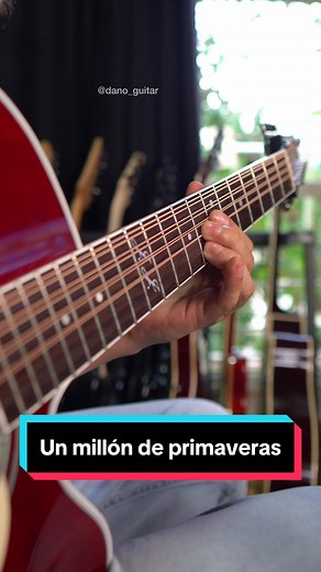 Un millón de primaveras: Tutorial de guitarra