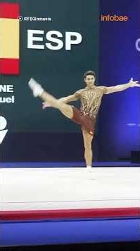 El español Miquel Mañé se corona tricampeón del mundo de gimnasia aeróbica en Pamplona