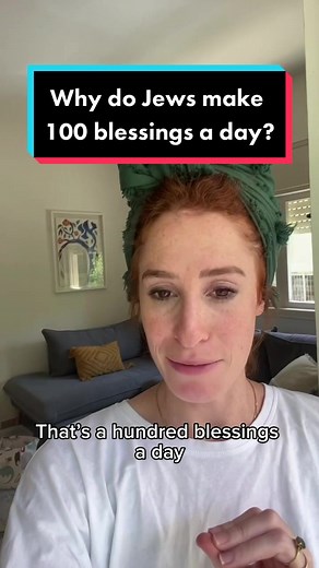 Why do Jews make 100 blessings a day? #blessings #bracha #torah #torahstudy #hebrew #othrodoxjewishlife #jewishlife #judaism #jewish #myjewishlife
