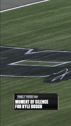 A moment of silence for Kyle Busch at Charlotte Motor Speedway #nascar #kylebusch #racing #charlotte