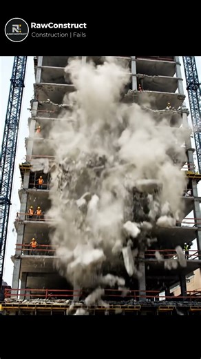 High Rise Construction Collapse Caught on Camera #building