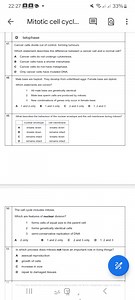 Cancer cells divide out of control, forming tumours.Which stat... | Filo