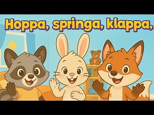 Hoppa, springa, klappa – STOP! | Rörelsesång för barn