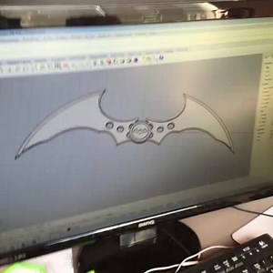 3D printed Batterang - find it at MyMiniFactory.com