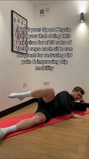Struggling with SIJ pain Save this exercise & give it a go #physio #physiotherapy #mobility #sijpain | Luke Online Physio