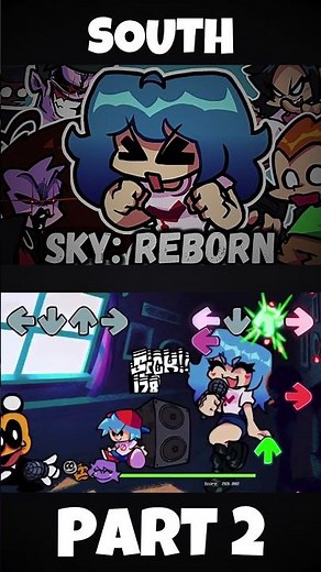 FNF - Sky: REBORN [PART 2|South] [1 Million Update] (FNF MOD) #shorts
