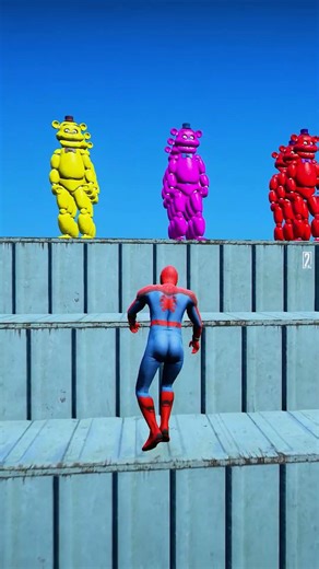 GTA 5 Epic Water Ragdolls Spiderman vs FNAF Jumps/Fails Ep.569 #shorts