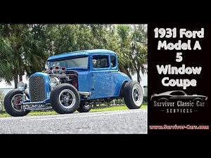 1931 Ford Model A 5 Window Coupe Street Rod Hot Rod for sale Survivor Classic Cars