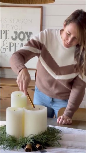 Easy DIY Candle Centerpiece