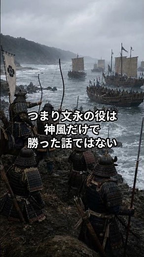 元寇＝神風で勝利、それ文永の役では危ない#元寇 #文永の役 #蒙古襲来 #鎌倉時代 #雑学