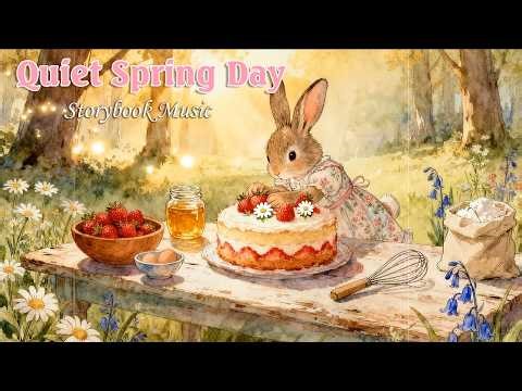 Quiet Spring Day in Village 🌸 Cozy Storybook Ambience for Vintage Storybook Mini Film