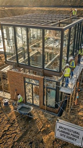 Walls to luxury finish 🏡 PART 2! Watch it come alive! #construction #timelapse #shorts