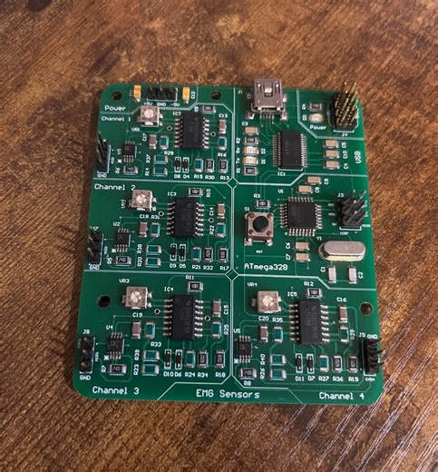 4-channel EMG Muscle Sensor Prototype Board – Atmega328   USB | Requires ±5 V Supply | Breadboard-friendly - Etsy