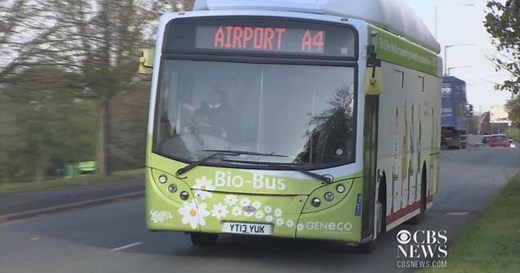 A ride on the poo-powered Bio Bus
