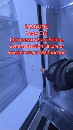 Samsung RV Residential Refrigerator Error Code C-81 RV Repair Compressor Failure #viral #rv #samsung
