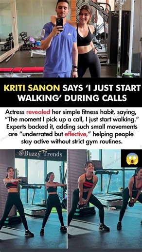 Kriti Sanon Says I Just Start Walking During Calls Is My Simple Fitness Habit#kritisanon#news
