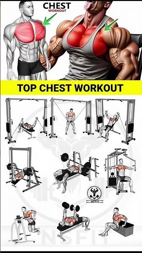 5 Chest Exercises That Actually Work #chestworkout #gymshorts #musclegain