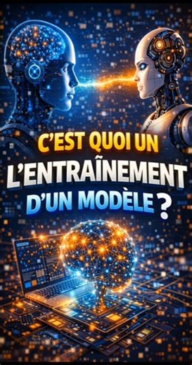 🤖 C’est Quoi L’Entraînement D’Un Modèle En IA ? #IA #intelligenceartificielle #machinelearning #tech