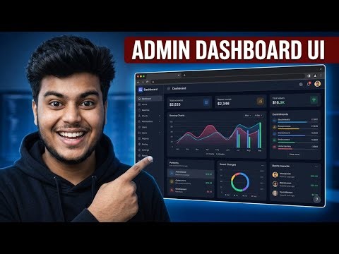 Admin Dashboard UI Project | Step-by-Step Build