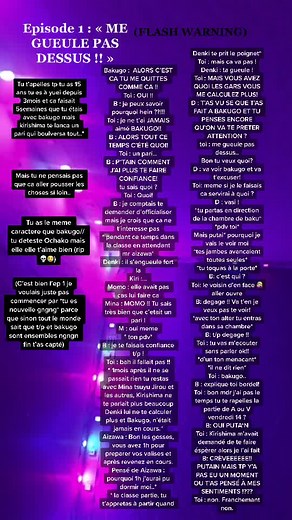 Ep 1 🤡 Aizawa nous réserve quoi ?😼 Bref faites pas flop svp 😭✋🏼 #mha #myheroacademia #bakugo #kirishima #deku #aizawa #fyp