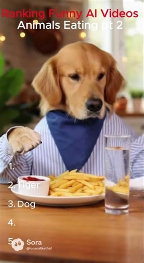 AI Animals Eating Like Humans Is CURSED 😂