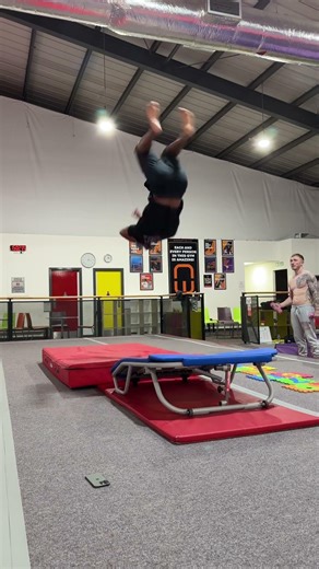 Back tuck shirt off challenge 🤩