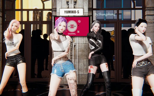 MMD 舞蹈动作 aespa-Next Level 这样帅气的女团你们喜欢吗~