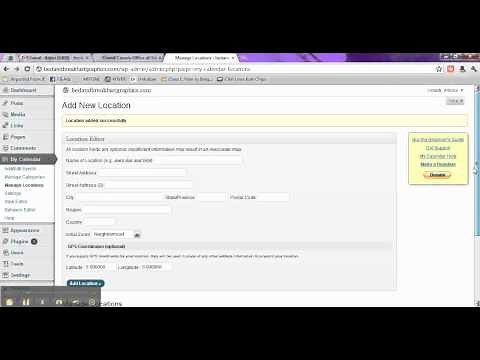 WordPress Tutorial: Events Calendar Plugin