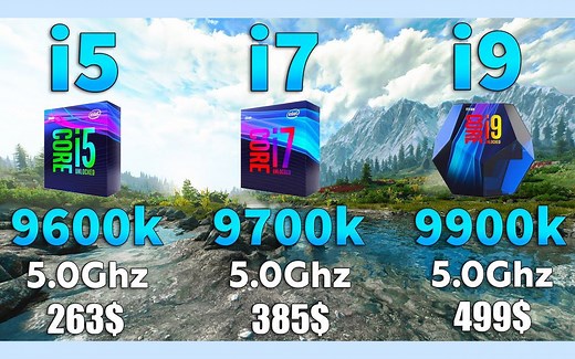 i5 vs i7 vs i9 实测对比，哪款CPU更适合游戏?