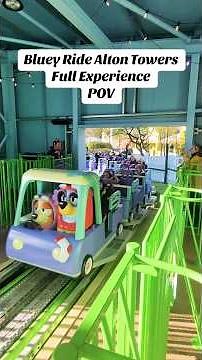Bluey Ride Alton Towers FULL EXPERIENCE POV!! 🎢 #themepark #rollercoaster #themeparks #altontowers