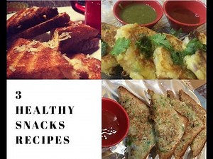 3 Healthy Snacks Recipes | instant oil free snacks recipes | Easy and Tasty .