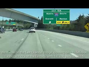 Interstate 90 in Seattle and Mercer Island