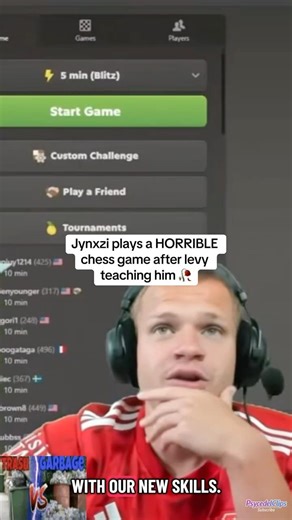 Jynxzi plays a HORRIBLE chess game after levy teaching him 🥀 #jynxzi #chess