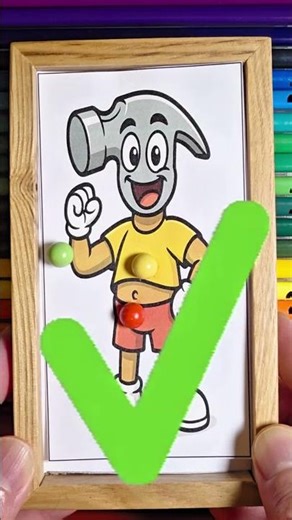 Real Sound of Colorful Balls on Wood