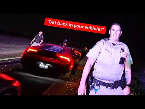 POLICE OFFICER PULLS OVER LAMBORGHINIS AND SERIOUSLY REGRETS IT!
