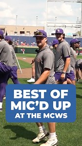 19K views · 207 reactions | The best mic'd up moments from Omaha ️ #MCWS x The Home Depot | NCAA Baseball | Facebook