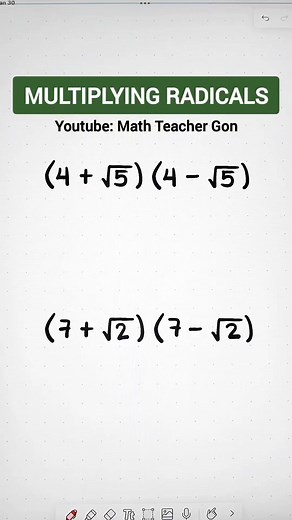 55K views · 803 reactions | Multiplying Radicals Trick! #algebra #mathtutor #mathtutorials #CSEReview | Ako si Teacher Gon | Facebook